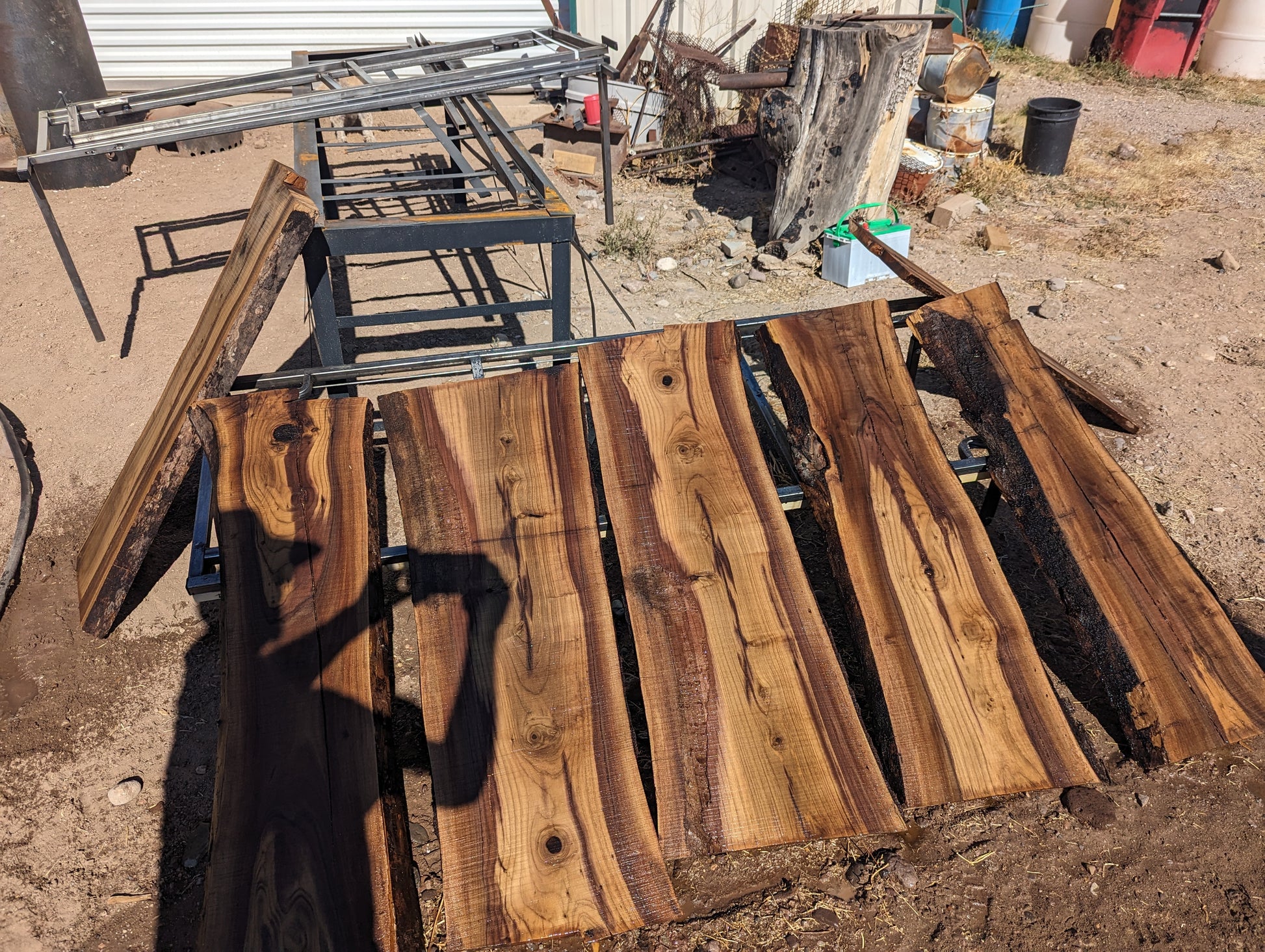 Walnut wood slabs image 1